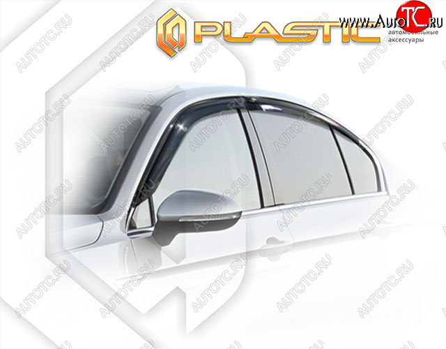 2 499 р. Дефлектора окон CA-Plastic  Volkswagen Passat  B8 (2015-2019) седан дорестайлинг (Classic полупрозрачный)  с доставкой в г. Тамбов