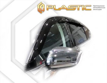 2 799 р. Ветровики дверей CA-Plastic  Geely Tugella  FY11,HPBA4 (2019-2024) дорестайлинг, рестайлинг (Classic полупрозрачный, Без хром. молдинга)  с доставкой в г. Тамбов. Увеличить фотографию 1