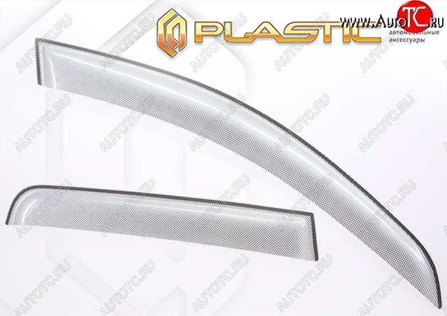 2 099 р. Дефлектора окон CA-Plastic  Лада Гранта FL  2191 (2018-2025) лифтбэк рестайлинг (серия Шелкография серебро, Без хром. молдинга)  с доставкой в г. Тамбов