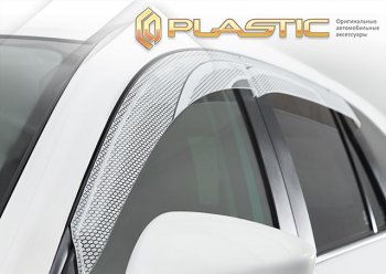 2 159 р. Ветровики дверей CA-Plastic  Renault Duster  HM (2021-2024) рестайлинг (Серия Art белая)  с доставкой в г. Тамбов. Увеличить фотографию 1