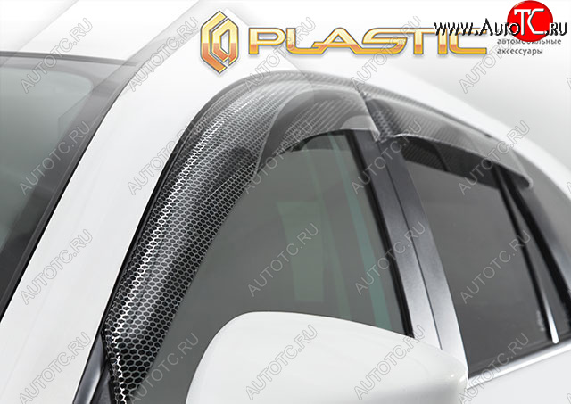 2 199 р. Ветровики дверей CA-Plastic  Acura RDX  TB3, TB4 (2012-2018) дорестайлинг, рестайлинг (Серия Art черная, без хром. молдинга)  с доставкой в г. Тамбов