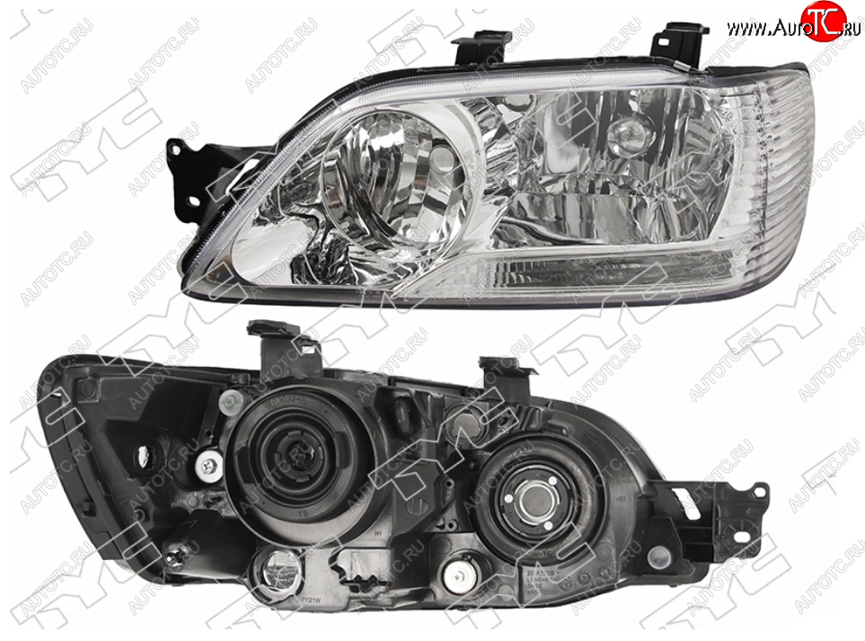 7 949 р. Левая фара (под 2 лампочки) TYC  Mitsubishi Lancer Cedia  9 (2000-2003) CS универсал  с доставкой в г. Тамбов