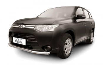 19 999 р. Защита переднего бампера двойная (диаметр 57+42 мм) Arbori Mitsubishi Outlander GF дорестайлинг (2012-2014)  с доставкой в г. Тамбов. Увеличить фотографию 1