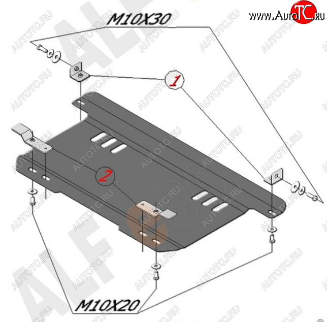 8 499 р. Защита картера двигателя и КПП Alfeco  Chevrolet Spark  M200,250 (2005-2010) (Алюминий 4 мм)  с доставкой в г. Тамбов