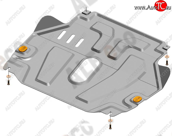 15 299 р. Защита картера двигателя и КПП Alfeco  Chevrolet Aveo  T300 (2011-2015) седан, хэтчбек (Алюминий 4 мм)  с доставкой в г. Тамбов