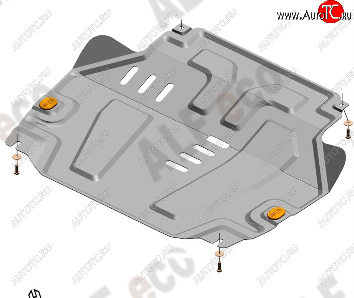 12 799 р. Защита картера двигателя и КПП (V-1,5) Alfeco  Chevrolet Cobalt (2011-2016) седан дорестайлинг (Алюминий 4 мм)  с доставкой в г. Тамбов