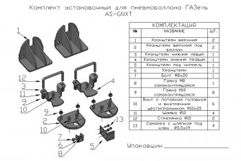 25 849 р. Пневмоподвеска на задний мост (для стандартной подвески) РИФ ГАЗ ГАЗель 3302 дорестайлинг шасси (1994-2002)  с доставкой в г. Тамбов. Увеличить фотографию 7