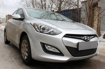           Защита радиатора Hyundai i30 2013-2015 black Hyundai I30 2 GD дорестайлинг, хэтчбэк 5 дв. (2011-2015)