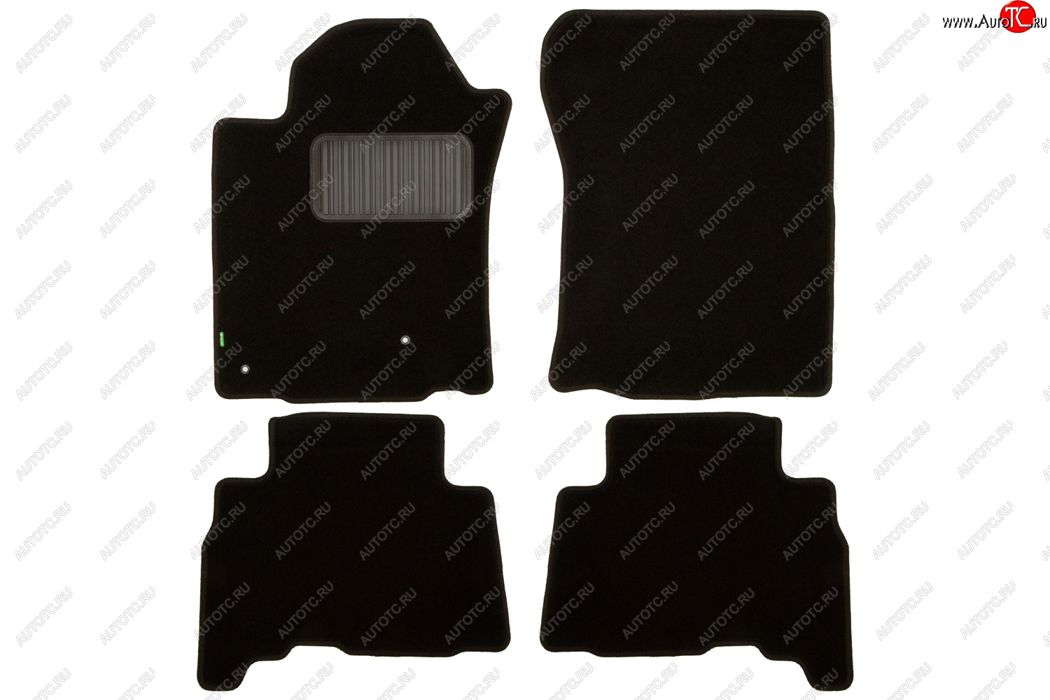 4 299 р. Комплект ковриков в салон (чёрные, текстиль) Klever Standard  Toyota Land Cruiser Prado  J150 (2009-2013) дорестайлинг  с доставкой в г. Тамбов