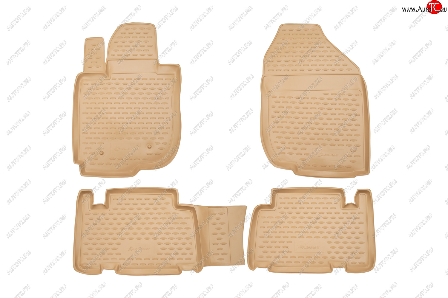 5 599 р. Коврики в салон TOYOTA RAV4 012006-2010, 4 шт.(полиуретан, бежевые)  Тойота Рав 4 Element nlc.48.09.212  с доставкой в г. Тамбов