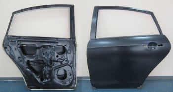 14 599 р. Левая дверь задняя BodyParts Nissan Almera седан G15 (2012-2019) (Неокрашенная)  с доставкой в г. Тамбов. Увеличить фотографию 1