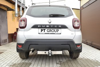 18 399 р. Фаркоп (с нержавеющей накладкой) Petroil Tuning Renault Duster HM рестайлинг (2021-2024) (Без заглушки )  с доставкой в г. Тамбов. Увеличить фотографию 6