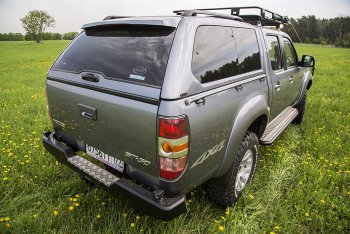 33 999 р. Бампер задний силовой РИФ Ford Ranger (2006-2009) (С квадратом под фаркоп)  с доставкой в г. Тамбов. Увеличить фотографию 2