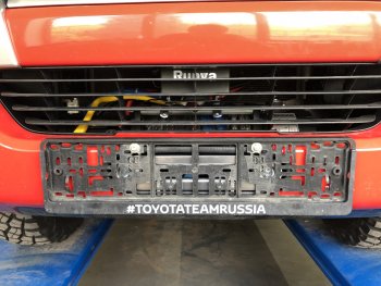 22 349 р. Площадка под лебёдку РИФ (в штатный бампер) Toyota Fortuner AN160 дорестайлинг (2015-2020)  с доставкой в г. Тамбов. Увеличить фотографию 4