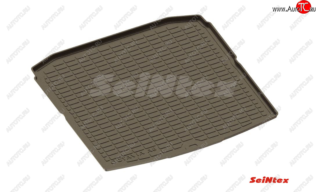 1 539 р. Коврик в багажник SeiNtex (полимерный)  Skoda Octavia  А8 (2019-2022) лифтбэк (Комплектация Standart)  с доставкой в г. Тамбов