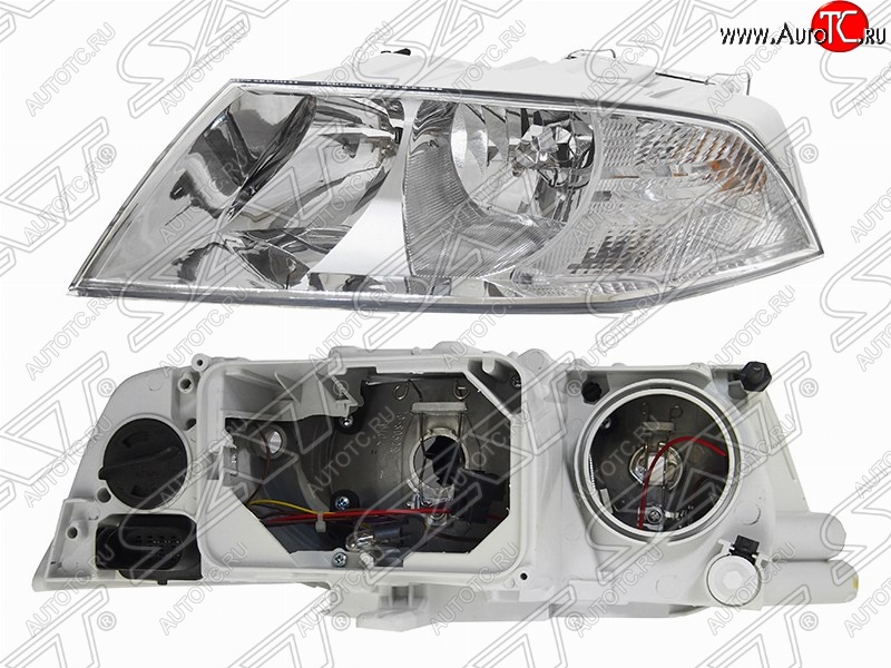 7 249 р. Левая фара передняя SAT  Skoda Octavia  A5 (2004-2008) дорестайлинг лифтбэк, дорестайлинг универсал  с доставкой в г. Тамбов