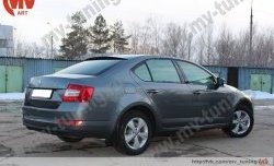 4 649 р. Козырёк на заднее стекло RS Skoda Octavia A7 дорестайлинг лифтбэк (2012-2017) (Неокрашенный)  с доставкой в г. Тамбов. Увеличить фотографию 4