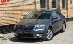 1 149 р. Комплект ресничек на фары Sport Skoda Octavia A7 дорестайлинг лифтбэк (2012-2017) (Неокрашенные)  с доставкой в г. Тамбов. Увеличить фотографию 3