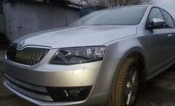 2 699 р. Сетка (для комплектации Ambition, Elegance) на бампер Russtal (хром) Skoda Octavia A7 дорестайлинг лифтбэк (2012-2017)  с доставкой в г. Тамбов. Увеличить фотографию 4