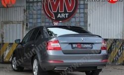 5 849 р. Спойлер RS  Skoda Octavia  A7 (2012-2020) дорестайлинг лифтбэк, рестайлинг лифтбэк (Неокрашенный)  с доставкой в г. Тамбов. Увеличить фотографию 2