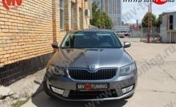 1 999 р. Вставки в нижнюю часть бампера в стиле RS  Skoda Octavia  A7 (2012-2017) дорестайлинг лифтбэк, дорестайлинг универсал (Неокрашенные)  с доставкой в г. Тамбов. Увеличить фотографию 2