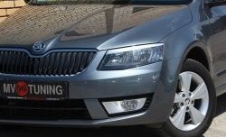 1 999 р. Вставки в нижнюю часть бампера в стиле RS  Skoda Octavia  A7 (2012-2017) дорестайлинг лифтбэк, дорестайлинг универсал (Неокрашенные)  с доставкой в г. Тамбов. Увеличить фотографию 1