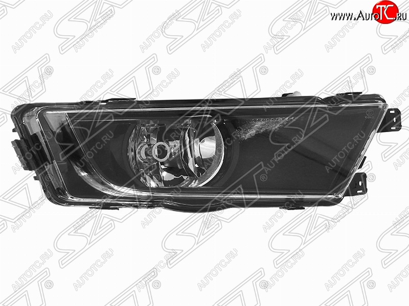 2 099 р. Правая противотуманная фара SAT (черная)  Skoda Octavia  A7 (2012-2017) дорестайлинг лифтбэк, дорестайлинг универсал  с доставкой в г. Тамбов