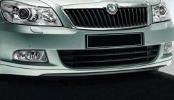 5 999 р. Накладка на передний бампер CT v2 Skoda Octavia A5 рестайлинг универсал (2008-2013) (Неокрашенная)  с доставкой в г. Тамбов. Увеличить фотографию 2