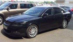 3 949 р. Накладка на передний бампер CT v3 Skoda Octavia A5 рестайлинг универсал (2008-2013) (Неокрашенная)  с доставкой в г. Тамбов. Увеличить фотографию 4