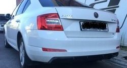 6 199 р. Накладка на задний бампер Rieger Style Skoda Octavia A7 дорестайлинг универсал (2012-2017) (Неокрашенная)  с доставкой в г. Тамбов. Увеличить фотографию 6