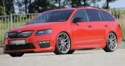 6 999 р. Пороги накладки R-Style Skoda Octavia A7 дорестайлинг лифтбэк (2012-2017) (Неокрашенные)  с доставкой в г. Тамбов. Увеличить фотографию 4