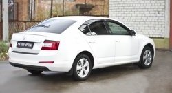 899 р. Реснички на фонари RA Skoda Octavia A7 дорестайлинг лифтбэк (2012-2017) (Неокрашенные)  с доставкой в г. Тамбов. Увеличить фотографию 2