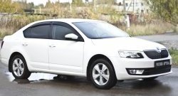 979 р. Зимняя заглушка решетки переднего бампера РА Skoda Octavia A7 рестайлинг универсал (2016-2020)  с доставкой в г. Тамбов. Увеличить фотографию 3