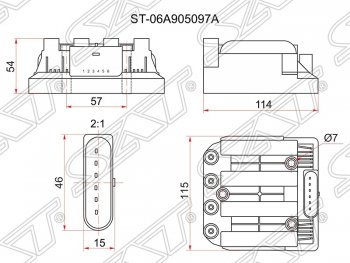 Катушка зажигания SAT (модуль) Volkswagen Bora (1998-2005)