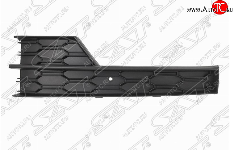 599 р. Левая решетка в передний бампер SAT (под ПТФ)  Skoda Octavia  A7 (2016-2020) рестайлинг лифтбэк, рестайлинг универсал  с доставкой в г. Тамбов