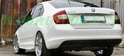 6 249 р. Пороги накладки CT Skoda Rapid NH3 дорестайлинг лифтбэк (2012-2017) (Неокрашенные)  с доставкой в г. Тамбов. Увеличить фотографию 5