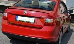 3 499 р. Лип спойлер CT Skoda Rapid NH3 дорестайлинг лифтбэк (2012-2017) (Неокрашенный)  с доставкой в г. Тамбов. Увеличить фотографию 3