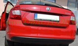 3 499 р. Лип спойлер CT Skoda Rapid NH3 дорестайлинг лифтбэк (2012-2017) (Неокрашенный)  с доставкой в г. Тамбов. Увеличить фотографию 5