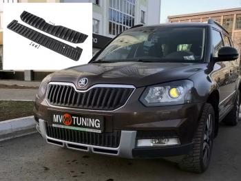 2 999 р. Заглушка воздухозаборника бампера (нижняя, OUTDOOR) MV-Tuning  Skoda Yeti (2013-2018) (Текстурная поверхность)  с доставкой в г. Тамбов. Увеличить фотографию 2