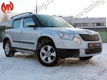 4 999 р. Зимние заглушки (верхняя и нижняя) MV-Tuning  Skoda Yeti (2009-2013) (Неокрашенная)  с доставкой в г. Тамбов. Увеличить фотографию 2