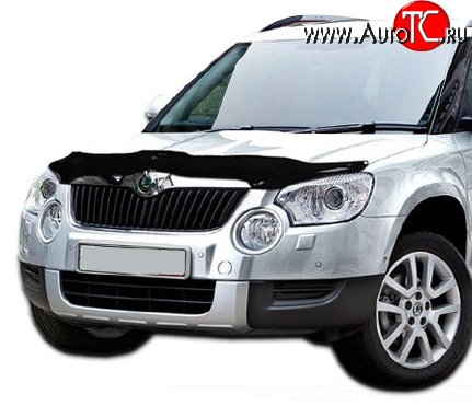 2 199 р. Дефлектор капота NovLine Skoda Yeti (2009-2013)  с доставкой в г. Тамбов