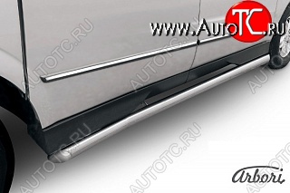 12 869 р. Защита порогов Arbori SSANGYONG Actyon Sport (2012-2025)  с доставкой в г. Тамбов