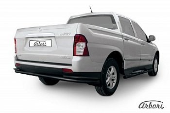 7 541 р. Защита заднего бампера Arbori  SSANGYONG Actyon Sport (2012-2024)  с доставкой в г. Тамбов. Увеличить фотографию 1