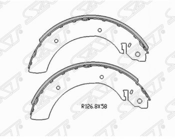 Комплект задних тормозных колодок SAT  Actyon  1, Kyron, Rexton  Y200