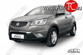 6 119 р. Защита переднего бампера Arbori SSANGYONG Actyon дорестайлинг (2010-2013)  с доставкой в г. Тамбов