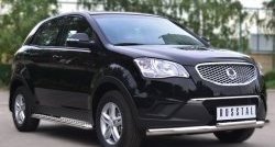 21 699 р. Широкая защита порогов SLITKOFF  SSANGYONG Actyon (2010-2013) дорестайлинг  с доставкой в г. Тамбов. Увеличить фотографию 4