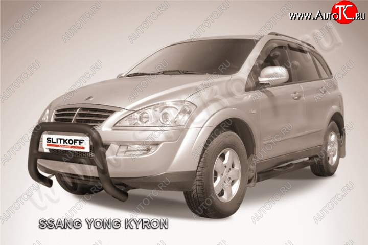 20 449 р. Кенгурятник низкий d76  SSANGYONG Kyron (2005-2007) дорестайлинг (Цвет: серебристый)  с доставкой в г. Тамбов