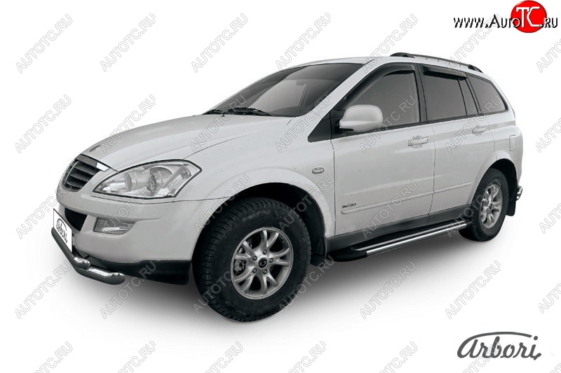 12 509 р. Порожки для ног Arbori Luxe Black SSANGYONG Kyron рестайлинг (2007-2016)  с доставкой в г. Тамбов