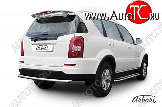 8 549 р. Защита заднего бампера Arbori SSANGYONG Rexton Y290 (2012-2017)  с доставкой в г. Тамбов