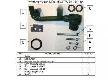 11 749 р. Замок КПП FORTUS АТ+ Subaru Forester SK/S14 дорестайлинг (2018-2021)  с доставкой в г. Тамбов. Увеличить фотографию 3